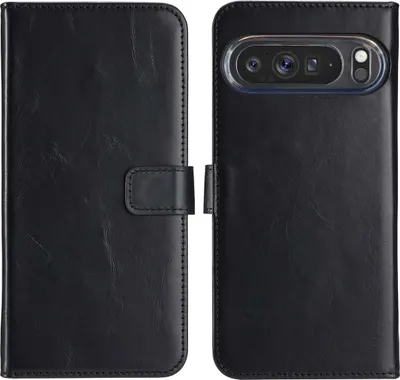 Obrázok produktu pre Selencia Originálne kožené puzdro na knihy pre Google Pixel 9 Pro XL - čierne