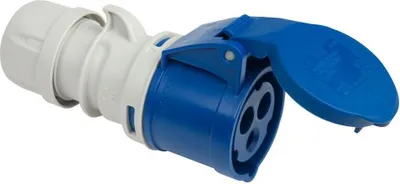 Produktbild von CEE PCE Stecker Wanddosen Kupplungen Adapter 5 polig 16A 32 A Starkstrom Garage Kupplung 3-polig