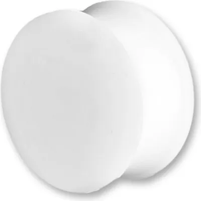 Produktbild von viva-adorno 1 Stück 16mm Silikon Plug Ohr Piercing Flesh Tunnel Silikon Plug in verschiedenen Farben Größe 6 - 20mm Z29 Weiß