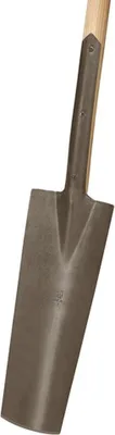 Image de Ideal Bêche de drainage avec marchepied Gr. 1 Manche en T en frêne