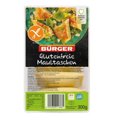 Produktbild von Bürger - Glutenfreie Maultaschen, 300 g Beutel