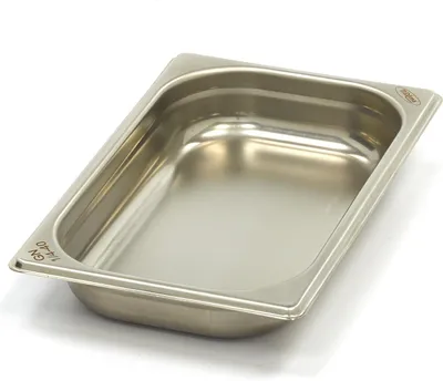 Image de Maxima - Récipient Gastro Gastronorm - 1/4 GN - 4 cm de profondeur - Acier inoxydable