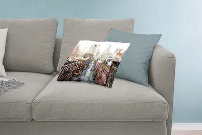 Produktbild von MuchoWow® Zierkissen Sofakissen Wohnzimmer Dekokissen 60x40 cm Die Straßen von New York - Kopfkissen - Polster mit Foto