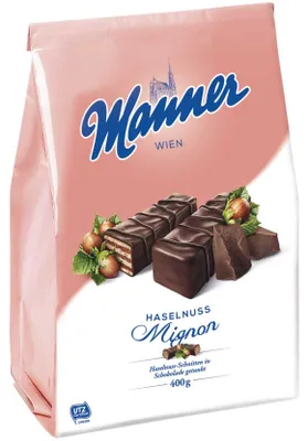 Produktbild von Manner Haselnuss Mignon Schnitten 400g