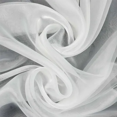 Produktbild von Chrystal Organza Stoff Zuschnitt ab 1 x 1,4 m hauchzart fein transparent Farbwahl