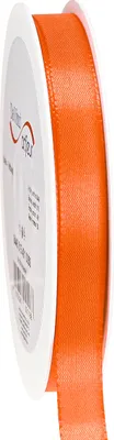 Produktbild von Geschenkband Orange Dekoband 15mm 50m für Herbstdeko Schleifen