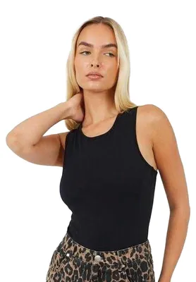 Productafbeelding van Brave Soul - Body voor dames, jersey, model GT20616 (maat 36 EU) (zwart)