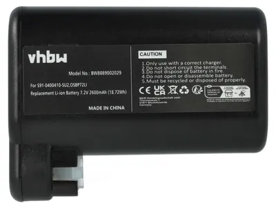 Produktbild von vhbw Akku kompatibel mit Electrolux ERV5210IW, ERV5100TG, ERV5210TG, 900942300, 900277484, ERV5100IW, 900942337 Saugroboter (2600 mAh, 7,2 V, Li-Ion)