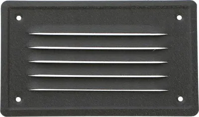 Produktbild von Lüftungsgitter Belüftungsgitter FEINZ mit Netz - 14x7 cm - Dunkelgrau - Effiziente Luftzirkulation - Hochwertiges Material