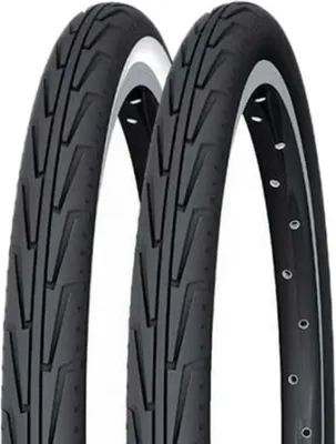 Zdjęcie produktu dla Michelin Diabolo City 24'' X 1 3/8 X 1 1/4 Sztywna opona miejska Czarna 24'' x 1,375 Czarna 24'' x 1,375