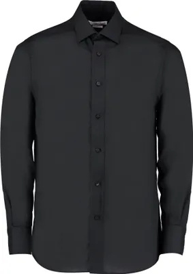 Produktbild von Kustom Kit - "Business" Hemd für Herren Langärmlig RW10058 (38,5cm) (Schwarz)