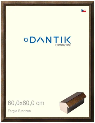 Obrázek produktu pro DANTIK rámeček 60x80 | Forgia Bronzea (Plexi Čiré)