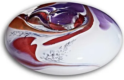 Produktbild von Kerzenhalter Ufo Farbenzauber 12cm, Glas orchidea