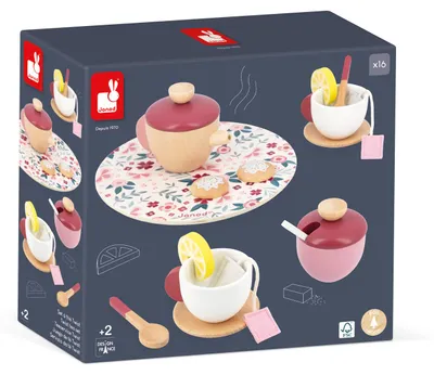 Immagine prodotto di Janod Set da tè in legno Twist
