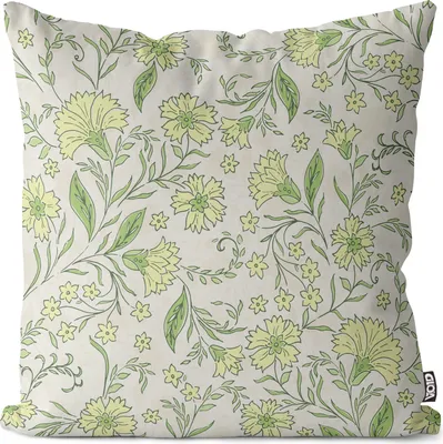 Produktbild von VOID Florales Blumenmuster Gelb Blumen Kissenbezug Kissenhülle sofa couch wohnzimmer dekoration wasserfest Outdoor Garten Kissen bezug deko
