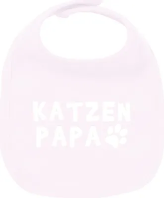 Produktbild von Huuraa Unisex Babylatz Katzenpapa Tapse Geschenk Babypink  Baumwolle Katzenpapa Mitbringsel