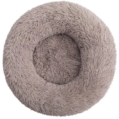 Immagine prodotto di Cuccia per cani a forma di ciambella, 120 cm, beige, lavabile, antiscivolo
