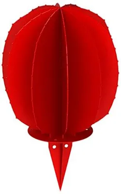 Productafbeelding van Bourguignon CAC03BOU092ROUG, Cactus decoratieve bol, 9,2 cm, rood