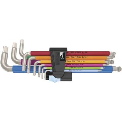 Produktbild von Wera 3950/9 Hex-Plus Multicolour Imperial Stainless 1 Edelstahl