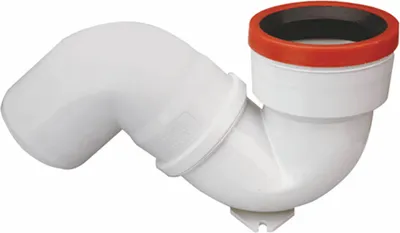 Produktbild von PVC-S-Siphon Geruchsverschluss Abflussbogen DN 110 für Hock-WC Alaturka