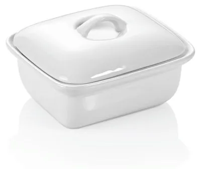 Produktbild von 18x Butterdose für 250 Gramm Stück weiß, Porzellan