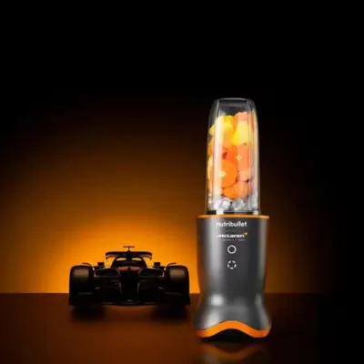 Zdjęcie produktu dla NutriBullet NB1206GO-MC, Blender stołowy, 0,9 l, Funkcja pulse, 0,5 m, 1200 W, Pomarańczowy, Ciemny Szary