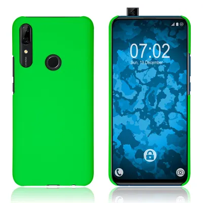 Produktbild von PhoneNatic Case kompatibel mit Huawei P Smart Z - Hülle grün gummiert Hard-case Cover