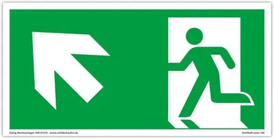 Produktbild von Dreifke® Schild Notausgang extra langnachleuchtend | PVC selbstklebend 297x14...
