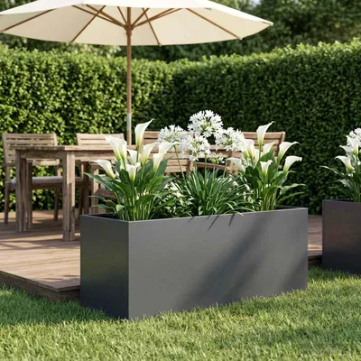 Immagine prodotto di Maison Exclusive - Vaso da giardino antracite, 80 x 40 x 40 cm