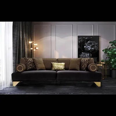 Produktbild von Dreisitzer Sofa 3 Sitzer Luxus Sofas Wohnzimmer Couch Stoff Couchen 260cm Möbel