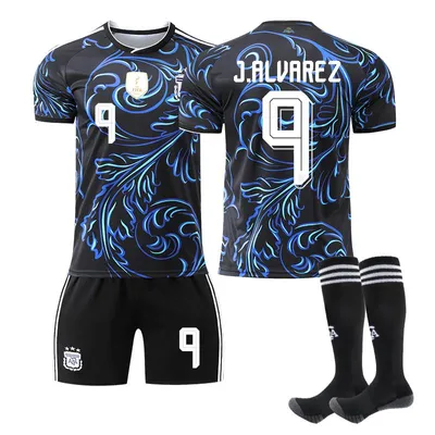 Produktbild von #9 J.ALVAREZ Argentinien-Heimstadion-Trikots zur Fußball-Weltmeisterschaft 2026 für Erwachsene und Kinder Größen:26