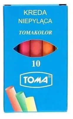 Produktbild von Nicht staubende farbige Schulkreide 10 Stück TOMA