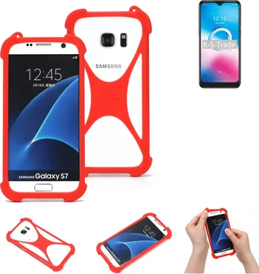 Produktbild von K-S-Trade Handy-Hülle kompatibel mit Alcatel 3L (2020) Schutz-Hülle Bumper Silikon Schutz Hülle Cover Case Silikoncase Silikonbumper TPU Softcase