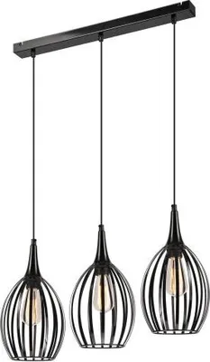 Produktbild von Pendelleuchte Schwarz E27 Metall Modern Hängelampe Esstisch