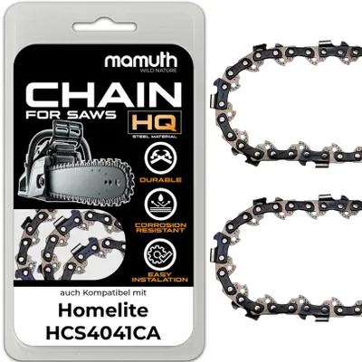 Immagine prodotto di 2x catena per motosega 35cm 1,3mm 3/8" 52 TG per Homelite HCS4041CA