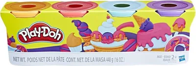 Produktbild von Play-Doh Knete SWEET farbsortiert, 4 Farben je 112,0 g