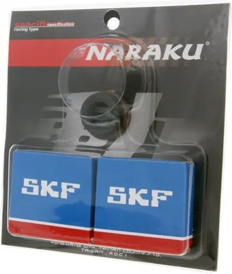 Immagine prodotto di Set di cuscinetti albero motore Naraku SKF a gabbia metallica per Euro 1 Peugeot, Buxy, Elyseo, Elystar, Looxor, Speedake, New Vivavity, Vivacity, Speedfight 1, 2, Squab, Splinter, TKR, Trekker , Zenith 50