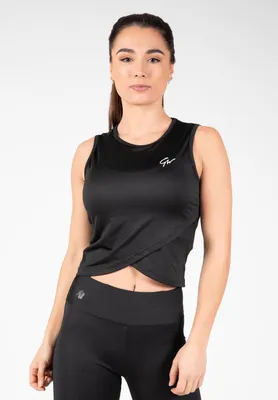 Produktbild von Gorilla Wear Estelle Twisted Crop Top - Schwarz - L