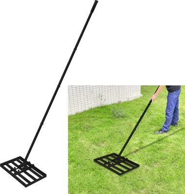 Produktbild von LARS360 50x25cm Rasen Rakel Metall Rasen Rakel Lawn Rakel zum Sanden Abziehen Leveler Golf Gartengras Werkzeug Rasenwerkzeug für Golfplatz