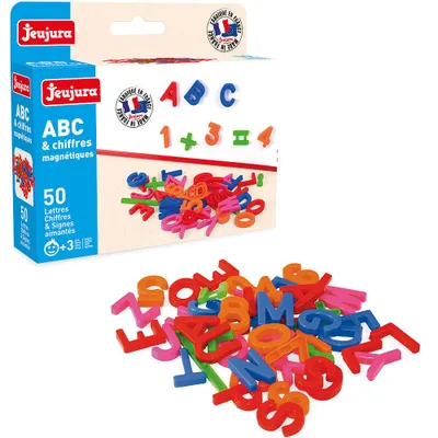 Image de Jeujura Lettres magnétiques colorées 50 pcs