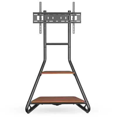 Obrázok produktu pre Nedis stojan na TV - 37 - 75" - maximálna podporovaná hmotnosť obrazovky: 40 kg - dizajn Bauhaus - nastaviteľné predvolené výšky - MDF / oceľ - hnedá / čierna