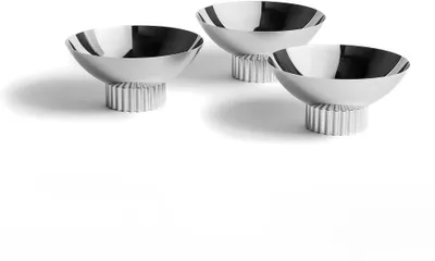 Produktbild von Striations Schüssel-Set im Trio, Silber