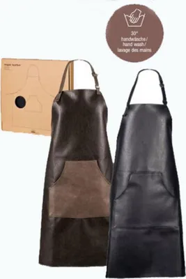 Image de ASA tablier, noir vegan leather