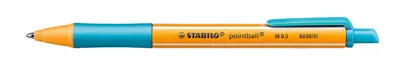 Image de Stylo à bille rétractable - STABILO pointball - Stylo simple - turquoise