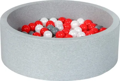 Produktbild von Bällebad Spielplatz + 150 Perlenbälle, rot, grau