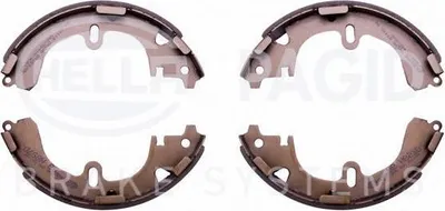 Produktbild von HELLA Bremsbackensatz Trommelbremse Hinten für TOYOTA COROLLA Liftback (E11) 200mm 8DB 355 001-661