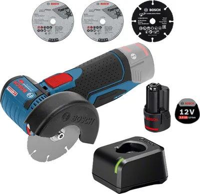 Produktbild von Bosch Akku-Winkelschleifer GWS 12V-76 Ø 76 mm/ 1x 2,0 Ah Akku + Ladegerät