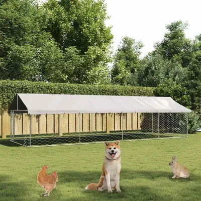 Immagine prodotto di vidaXL Cuccia per cani da esterno con tetto 600x200x150 cm