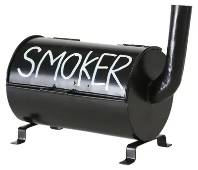 Produktbild von Terrassen-Aschenbecher Smoker - schwarz - 20 x 11 x 17 cm - Outdoor-Aschenbecher
