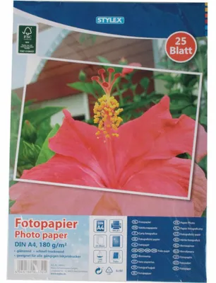 Obrázek produktu pro Fotopapír STY A4 - bílý, lesklý - 25 listů 180 g/m2